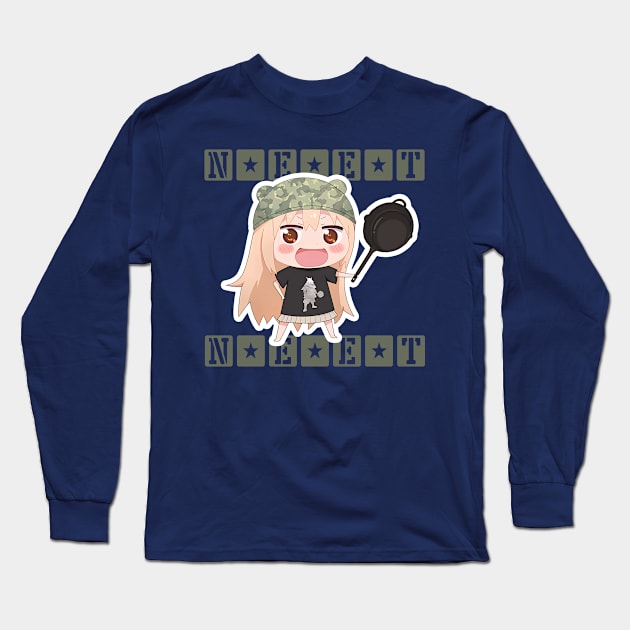 Umaru-chan nug soldier Long Sleeve T-Shirt by the-Bebop